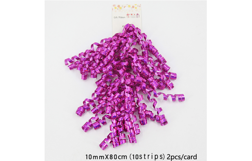 Lazo rizado láser (10mm * 80cm * 10)