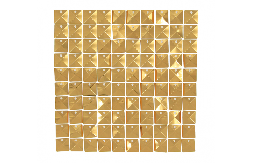 Panel Brillante de Lentejuelas en Forma de Pagoda (30cm * 30cm)